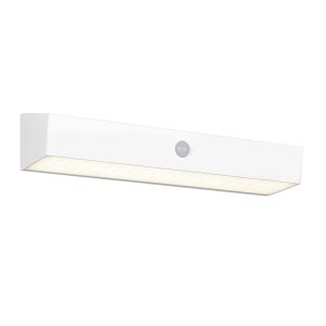 Weiße Solar Außen Wandleuchte Modern, Ravindra, 6W, 4000K LED, IP44