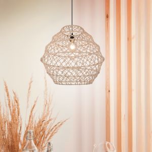 Braune Pendelleuchte Landhaus, Liduina