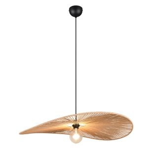 Papier Pendelleuchte Braun, Lykke
