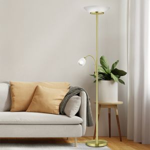 Messing Leselampe Stehlampe Modern, Larry