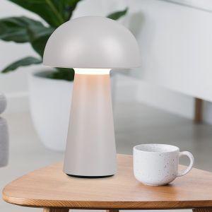 Graue Außen Tischleuchte Modern, Rachelle, 2W, 3000K LED, IP44, 3-stufig dimmbar