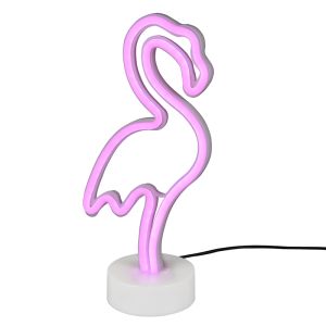 Rosa Kinder Tischleuchte Kunststoff, Serian, 1W, 3000K LED