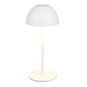Weiße aufladbare Tischlampe Kunststoff, Mikhail, 2W, 3000K LED, IP44, mit Touch-Dimmer