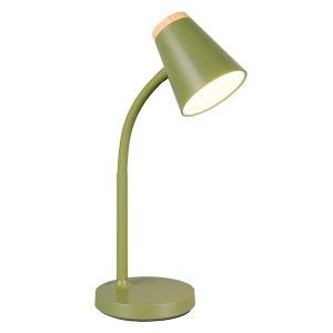 Grüne Tischleuchte Modern, Rahul, 4,5W, 3000K LED, mit Schalter