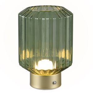 Messing aufladbare Tischlampe Retro, Tamer, 2W, 3000K LED, mit Touch-Dimmer