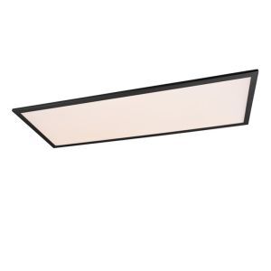 Schwarze Deckenlampe Modern, Marlise, 33,5W, warm- bis kaltweiß einstellbare LED, mit Fernbedienung