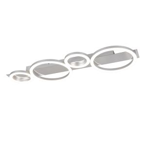 Chrom Deckenleuchte Design, Ishaan, 26,5W, 4000K LED