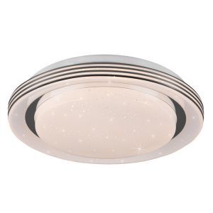 Weiße Deckenlampe Modern, Alpha, 10,5W, warm- bis kaltweiß einstellbare LED, mit Fernbedienung