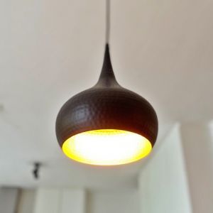 Industrielle Pendelleuchte Schwarz, Fayk