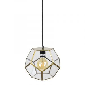 Industrielle Pendelleuchte Bronze, Jez