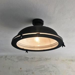 Industrielle Deckenleuchte Schwarz, Liga