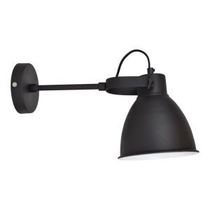 Industrielle Wandleuchte Schwarz, Locker