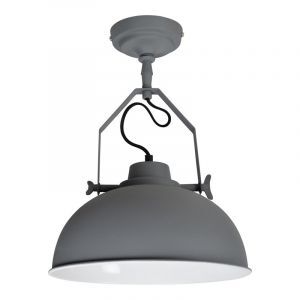 Industrielle Deckenlampe Grau, Fellen