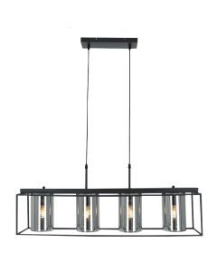 Moderne Pendelleuchte Schwarz, Jessa