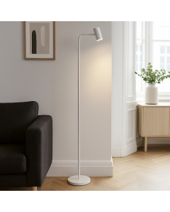 Moderne Stehlampe Weiß, Carlos, mit Schalter