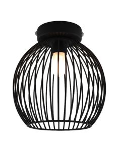 Industrielle Badezimmer Deckenleuchte Schwarz, Wiro, IP44