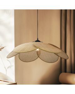 Rattan Pendelleuchte Braun, Rowen