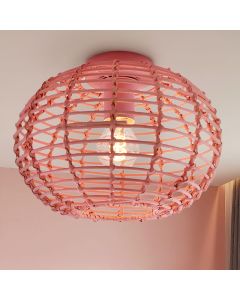 Rattan Deckenleuchte Rosa, Roza