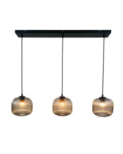 Retro Pendelleuchte Grau, Charlois