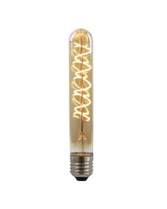 Dimmbare Olucia E27 LED-Röhrenlampe Damien, Bernstein, 4W, 2200K