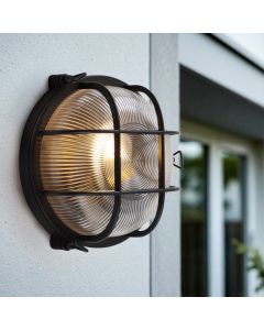 Industrielle Außenleuchte Schwarz, Juanita, IP44