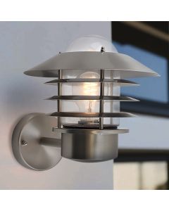 Edelstahl Außenleuchte Silber, Felice, IP44
