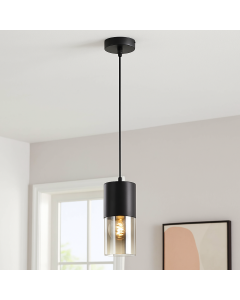 Moderne Pendelleuchte Schwarz, Huy