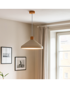 Landhaus Pendelleuchte Beige, Freddie