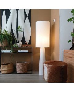 Moderne Stehlampe Beige, Timmy, mit Schalter