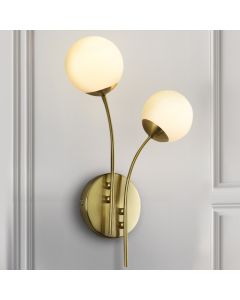 Design Wandleuchte Messing, Stacy