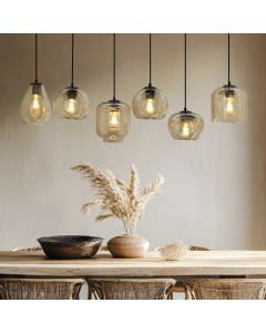 Moderne Pendelleuchte Bernstein, Caia