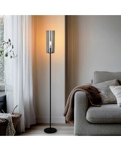 Moderne Stehlampe Grau, Gaya, mit Schalter
