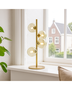 Design Tischleuchte Grün, Remo, mit Schalter