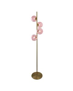 Design Stehlampe Rosa, Remo, mit Schalter
