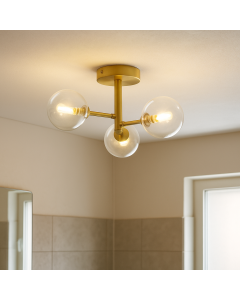 Moderne Badezimmer Deckenleuchte Gold, Amer, IP44