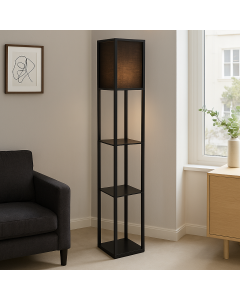 Moderne Stehlampe Schwarz, Izabel, mit Schalter