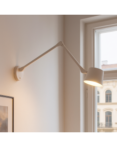 Moderne Wandleuchte Weiß, Rinke, mit Schalter