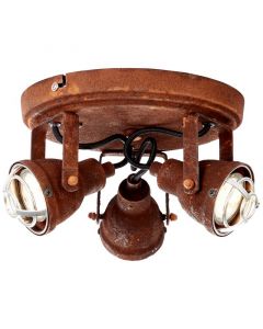 Industrielle Deckenstrahler Rostfarbe, Abyga