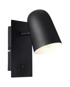 Metall Wandstrahler Schwarz, Charita