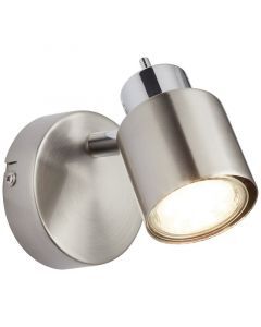 Moderne Wandleuchte Nickel, Fenne