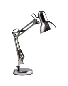 Industrielle Schreibtischlampe Chrom, Naline, mit Schalter