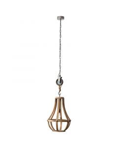 Holz Pendelleuchte Braun, Afnane