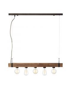 Holz Pendelleuchte Schwarz, Asli