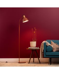Landhaus Stehlampe Rot, Thalina, mit Schalter