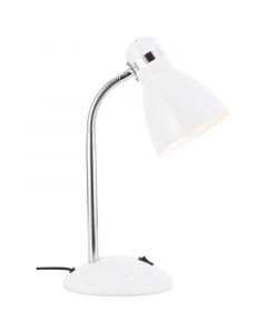 Kunststoff Schreibtischlampe Weiß, Santana, mit Schalter