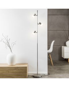 Metall Stehlampe Chrom, Blake, mit Schalter