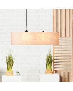 Holz Pendelleuchte Beige, Enna