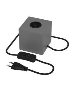 Graue Tischlampe ohne Schirm Modern, Loana, mit Schalter