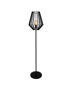 Industrielle Stehlampe Schwarz, Annabel, mit Schalter