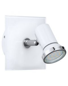 Chrom moderne Deckenstrahler Glas, Jasmijn, IP44